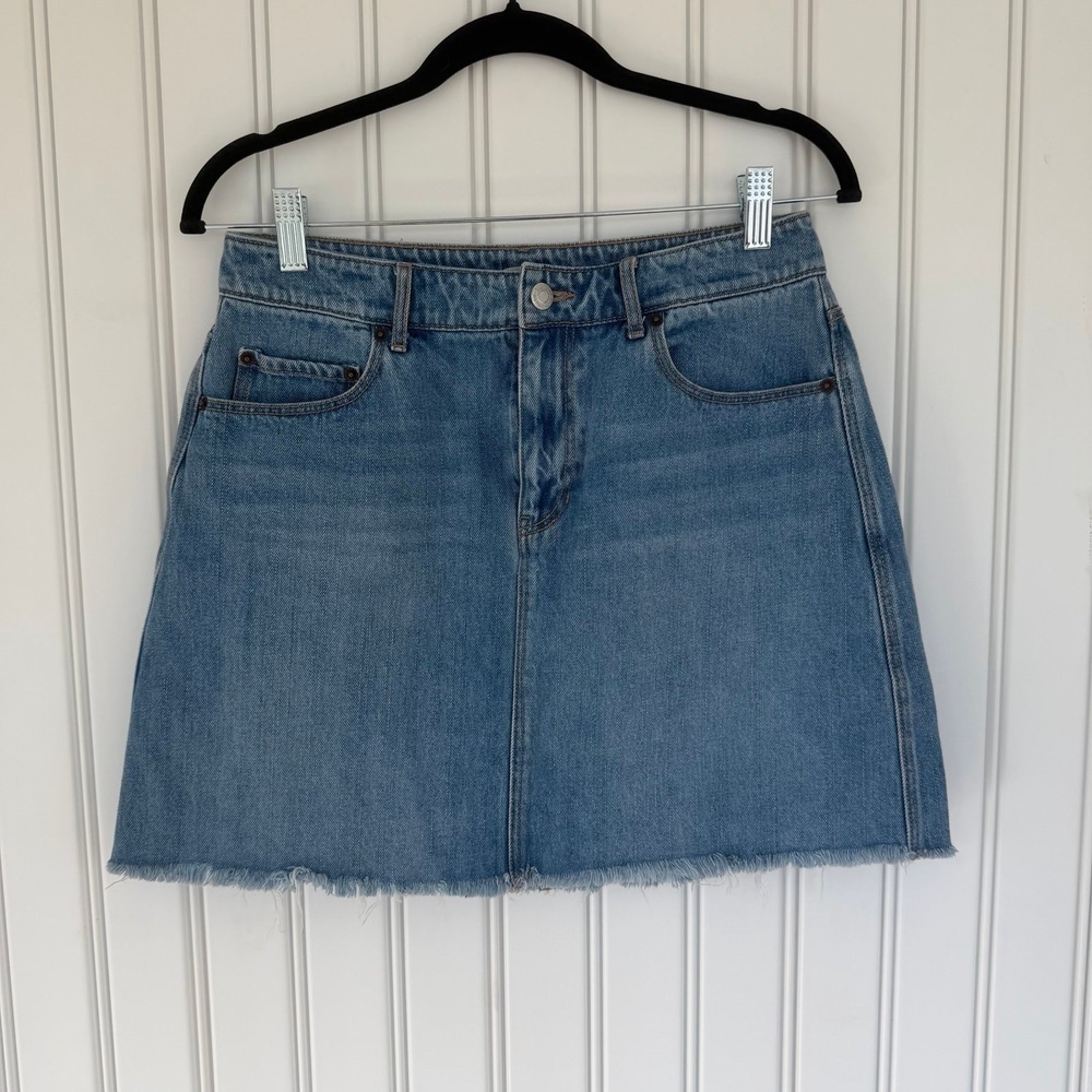 Jean denim mini skirt festival 90s western rock country cotton y2k coquette